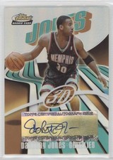 2003-04 Topps Finest Rookie Auto Refractor 150/250 Dahntay Jones #169 Auto ts5