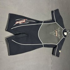Jobe kids Shorty Wetsuit Size 12 Black/Grey Neoprene Back Zipper Sportswear