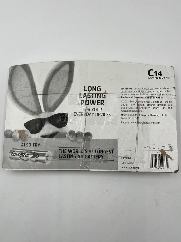 14 PACK of ENERGIZER MAX C CELL Batteries, Alkaline Batteries - Image 2 of 3