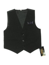 NWT Unbranded Boys Black Tuxedo Vest 5