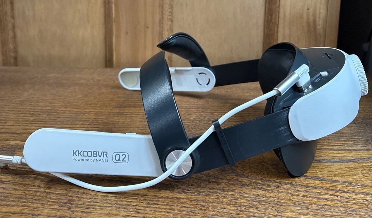 KKCOBVR Q2 By NANLI Oculus Meta Quest 2 Battery Head Strap Used