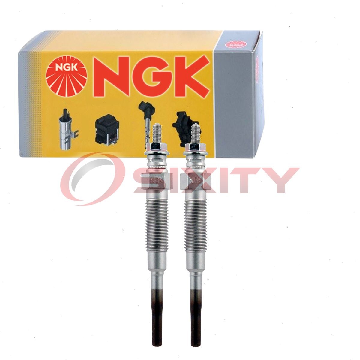 2 pc NGK 2187 Y-118R Glow Diesel Glow Plugs for DG-215 CH132 80019 250202054 bn