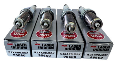 4 Pack NGK Laser Iridium Spark Plugs ILZKAR8J8SY 95660 For Honda CR-V Civic New