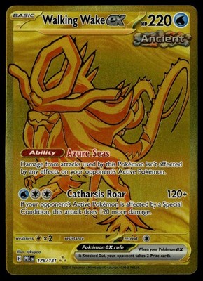 Pokemon Prismatic #178/131 GOLD Walking Wake EX Full Art (RARE) | eBay Pokemon Prismatic #178/131 GOLD Walking Wake EX Full Art (RARE) | eBay