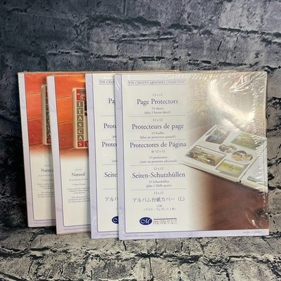 2004 Creative Memories Original 12x12 2pks each Natural & Protectors Old Style