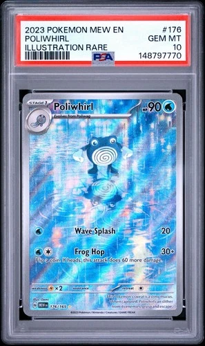 2023 Pokemon 151 Poliwhirl Illustration Rare 176/165 PSA 10 English