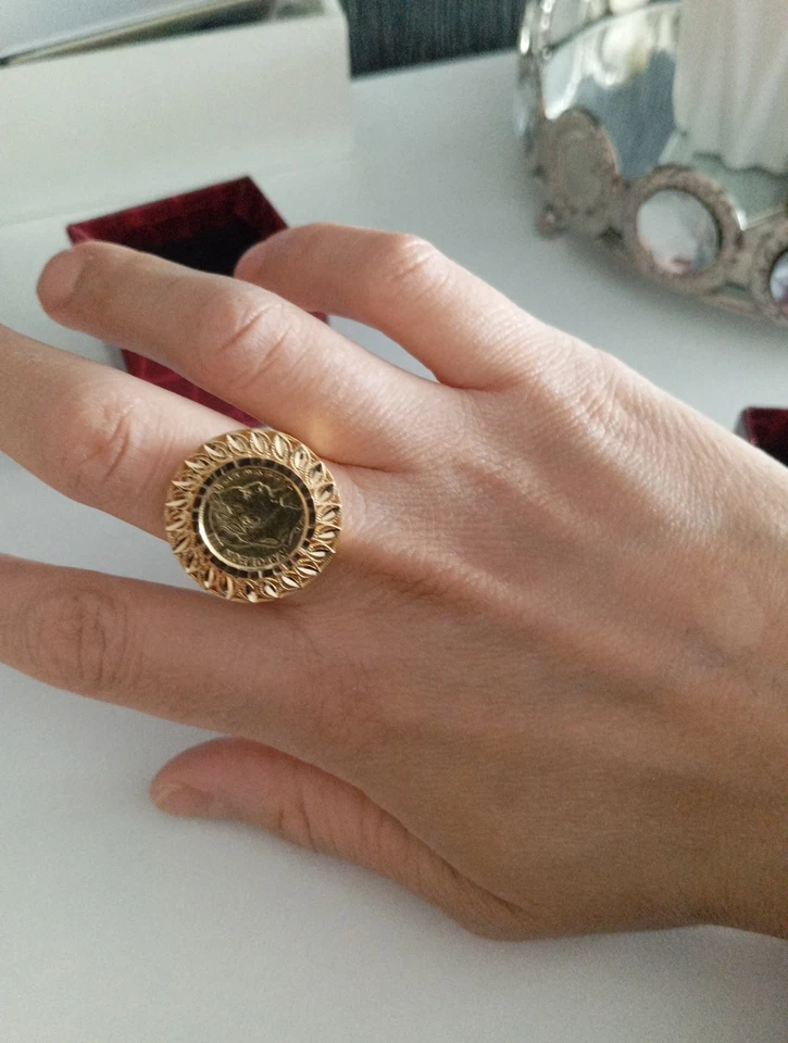 Bague Napoléon Or 18 Carrat Décoratif - Photo 4/4