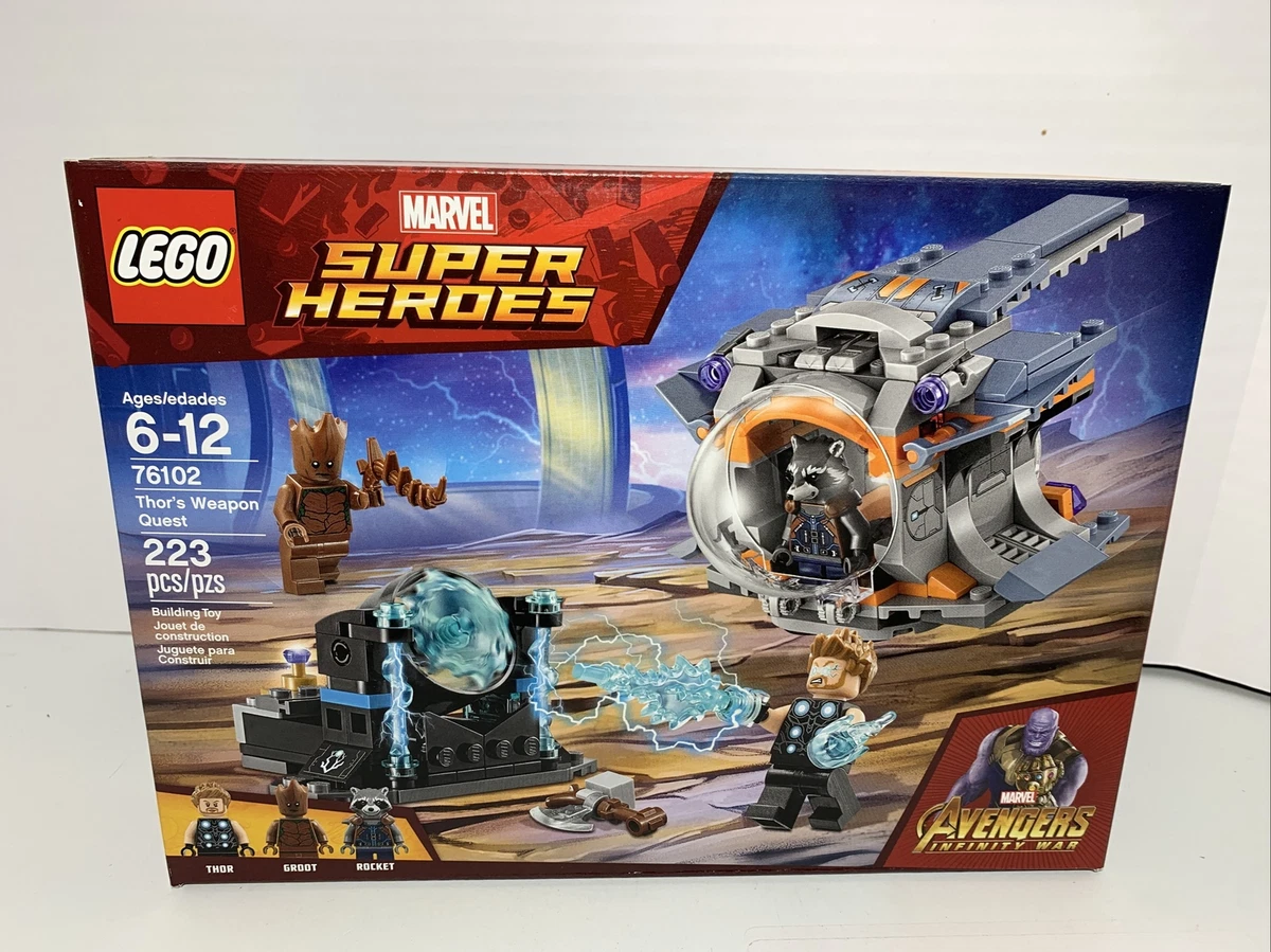 LEGO Marvel Super Heroes Infinity Thor&#039;s Weapon Quest 76102 673419282000 | eBay