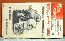 CAL-SCALE HO SCALE BOILER CHECK VALVE WITH STOP VALVE # CV-253