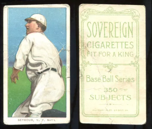 T206 Cy Seymour throwing ~~  PR condition ~~ Sovereign 350