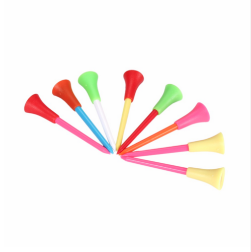 50pcs Golf Tees 72mm Multi Colour Accessories Divot Tool Plastic Rubber Pack - Picture 1 of 5