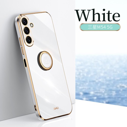 For Samsung M23 M33 M53 M54 Plating Ring Holder Stand Soft TPU Phone Case Cover - Picture 18 of 18