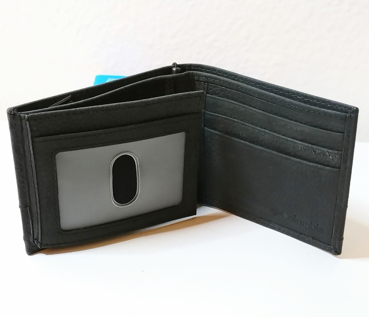 Columbia Men's Extra Capcity Bifold Leather Wallet Color: Black | eBay