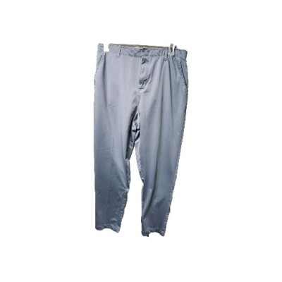 Zelos Dress Pants Mens Size 36x30 Stretch Waist Blue Gray Color Snap Button
