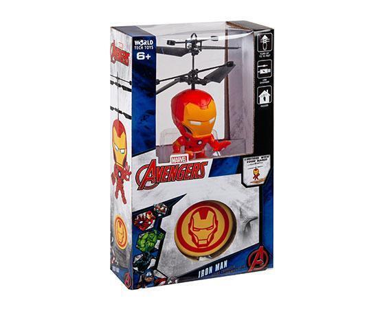 World Tech Marvel 3.5" inches Iron Man Flying Figure IR Helicopter Licensed 
