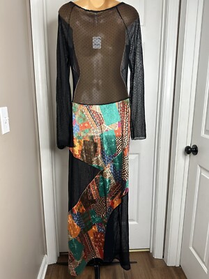 chinese dress ladies FREE PEOPLE Maxi BLUEBELL Patchwork Tiered Dress main image 0