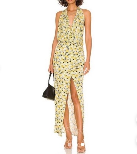Free People Daria Dress Womens Medium Apple Mint Maxi Sleeveless Yellow Green DV - Picture 2 of 11