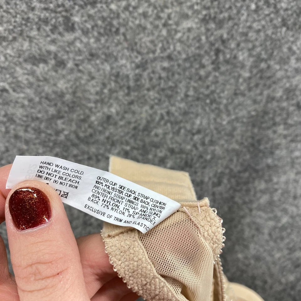 Sujetador Bralette Bali Mujer 34 C Beige Paisley Con Aros Opaco Forrado Nylon Encaje Foto 4 de 4