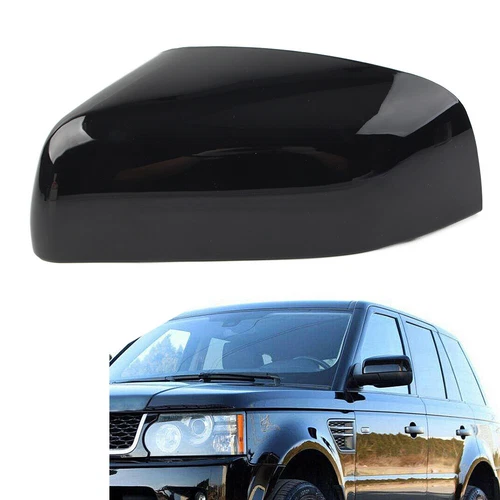Gloss Black Rearview Mirror Cover Cap For Land Rover LR4 LR2 Range Rover Sport