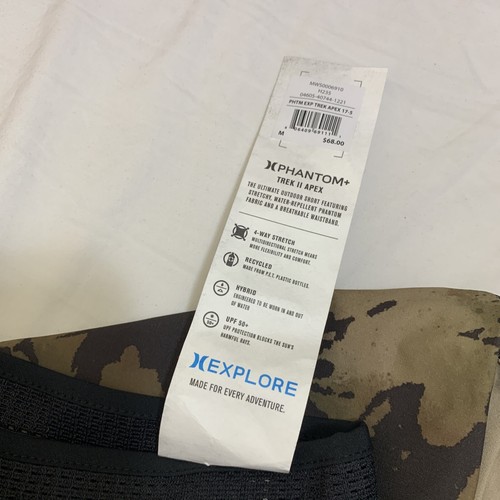 Hurley Phantom Shorts Medium Trek 11 Apex 17.5" Camouflage 4 Way Stretch - Picture 7 of 8