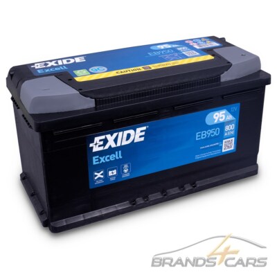 EXIDE AUTOBATTERIE 12V 95Ah STARTERBATTERIE 800A EB950 EXCELL 