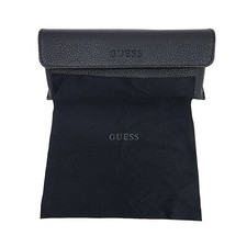 Guess Sunglasses Case Cloth Pebbled Black Synthetic Leather Eyeglasses