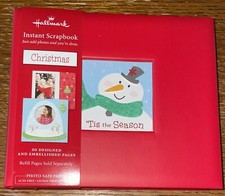 Hallmark Instant Scrapbook Album "Tis The Season  Christmas 20 Pre-Designed Pgs