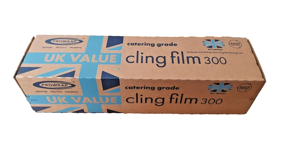12" Catering Cling Film Cutter Box 300mm x 100m Food wrap Prowrap