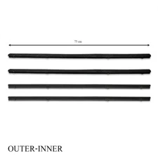 Lh+Rh Outer Inner Weatherstrip Door Belt For Toyota Hilux RN30 LN40 1979 1983