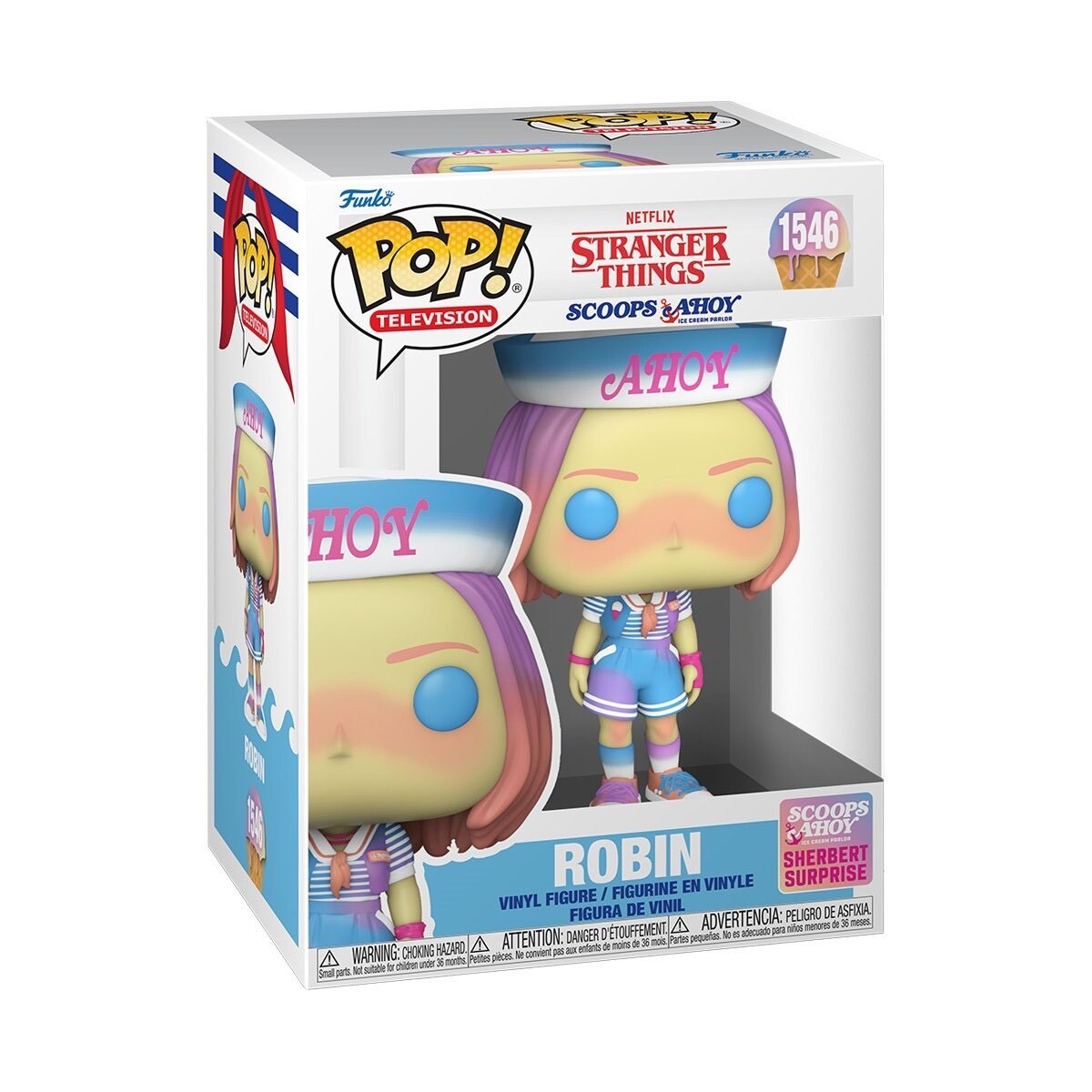 廃盤 ストレンジャーシングス ロビン スティーブ AHOY funko pop Robin Scoops Ahoy POP Vinyl Figure #1546 Funko Stranger