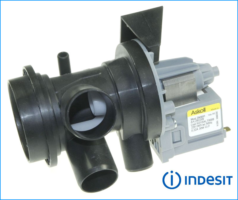 Bomba De Tubo Escape para Lavadora Ariston Indesit Whirlpool Piezas Agua WGT437