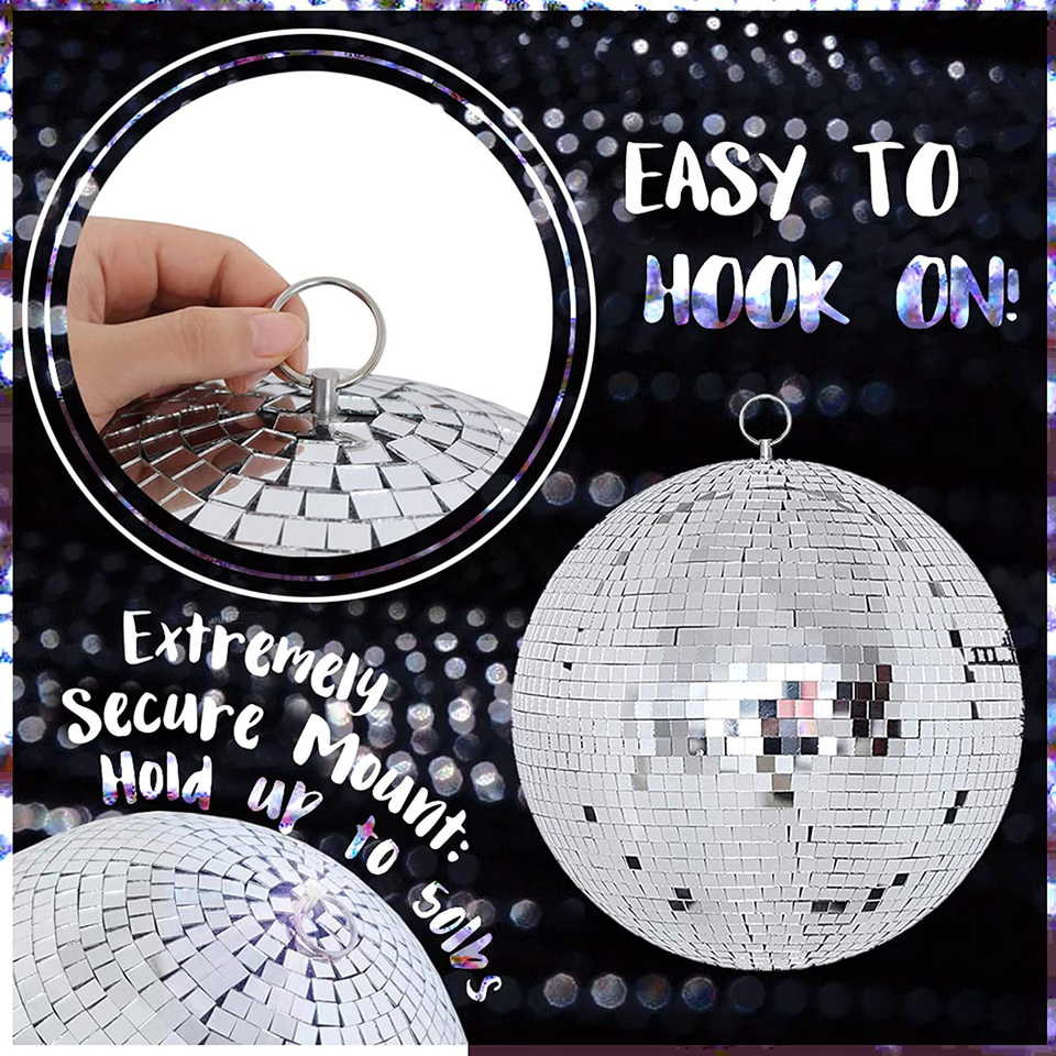 Disco Ball Mirror Ball 12 Inch Mirror Ball Large Disco Ball Disco Ball