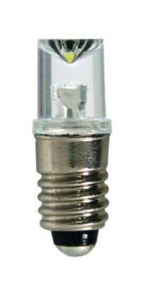 HO Scale Accessories - 6019 - LED lamp white with threat socket E 5,5, 5 pieces