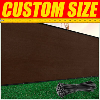 #ad #ad ColourTree Brown 5#x27; Fence Privacy Wind Screen Mesh Windscreen Custom Size 5 Feet $86.99