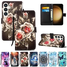 For Samsung A05 A05s A15 A25 A35 Magnetic Leather Pattern Wallet Case Flip Cover