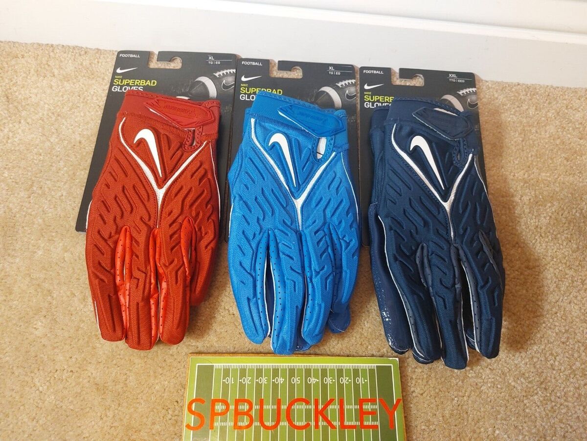 NIKE SUPERBAD 6.0 ADULT PADDED FOOTBALL GLOVES, NWT, DM0053 NIKE SUPERBAD 6.0 ADULT PADDED FOOTBALL GLOVES, NWT, DM0053