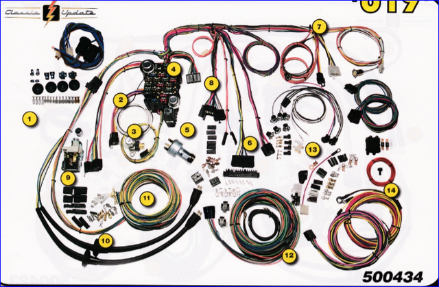 1957 Chevy Passenger Wagon Nomad Classic Wiring Harness AAW New USA