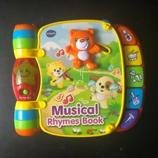 VTech Musical Rhymes Book  Electronic  Red  1667  Used, Tested  Working