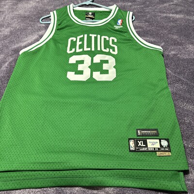 21x31” Larry Bird Reebok Hardwood Classics Boston Celtics Jersey