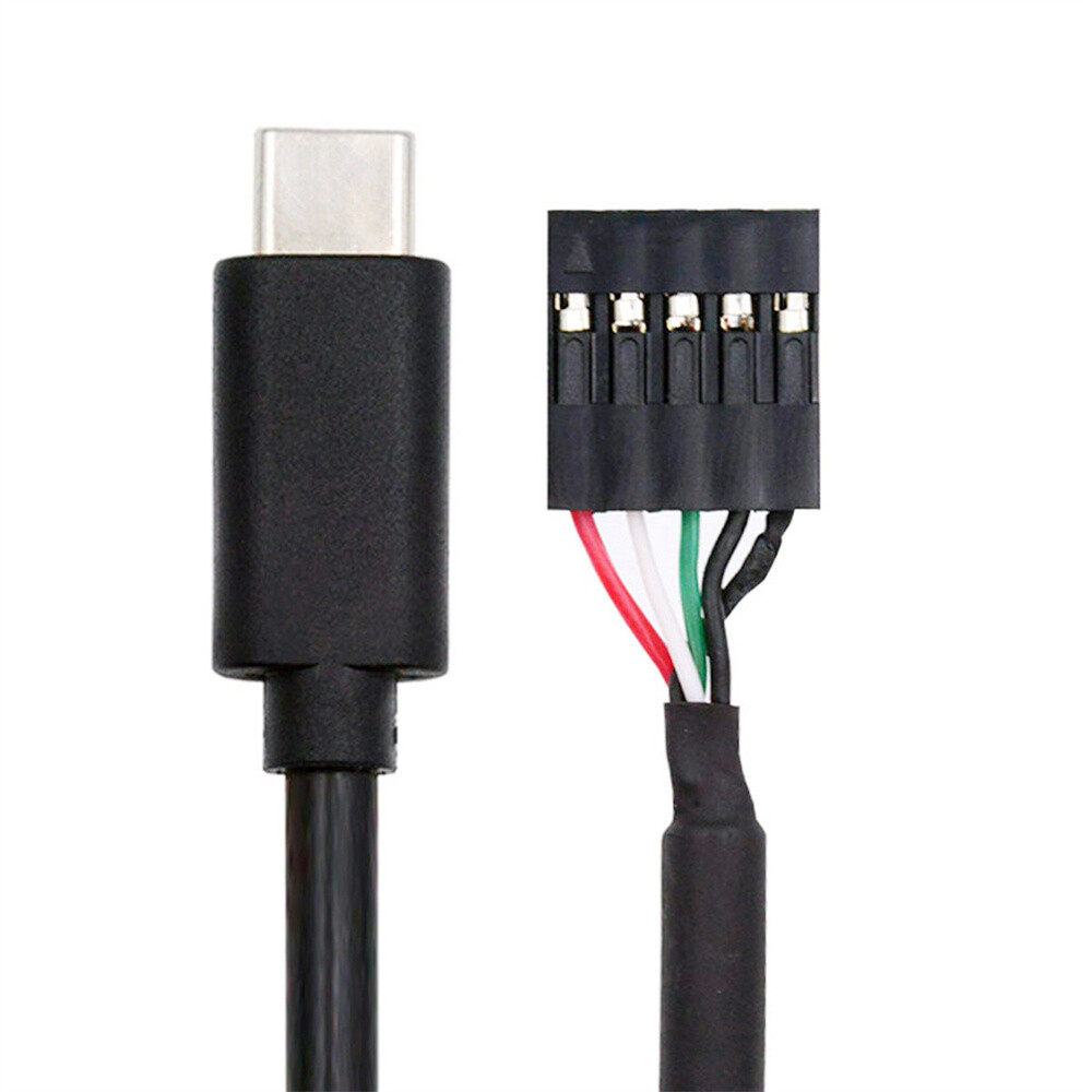 CY USB 2.0 9pin 10pin Header to Type-C USB-C Adapter Cable 50cm