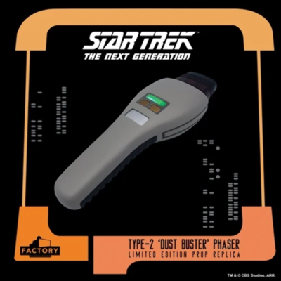 FACTORY ENT Star Trek TNG Type-2 Dust Buster Phaser 1:1 Prop