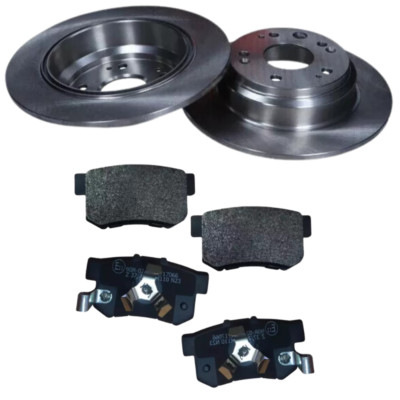 Rear Brake Pads & Discs Set Brake Kit For Honda Stepwagon RK5 2009-2015