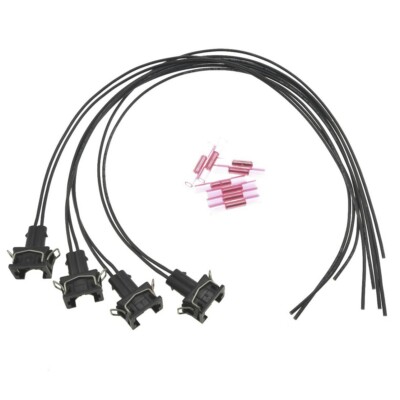 4x Reparatursatz Stecker Silikonkabel für Bosch EV1 Einspritzventil VW BMW Audi