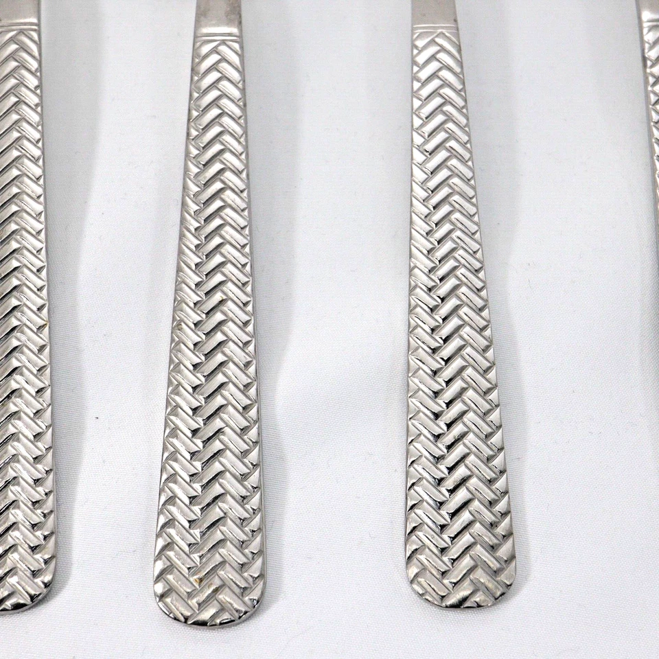 Cuisinart Acero Inoxidable 18/10 SEA ISLAND Tejido de Cesta 6 Cucharas Sopera Cubiertos Corea Foto 2 de 4