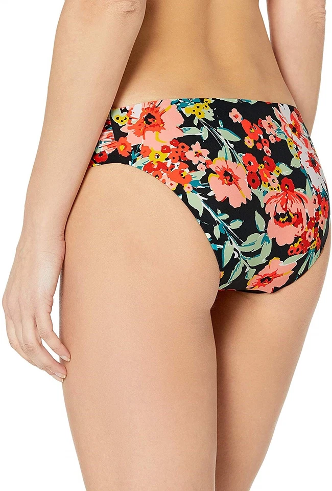 Traje de baño de bikini hipster fruncido lateralmente 170743 Lucky Brand para mujer talla M Foto 3 de 3