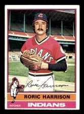 1976 Topps Baseball #547 Roric Harrison Signed Autograph (no COA) *e1