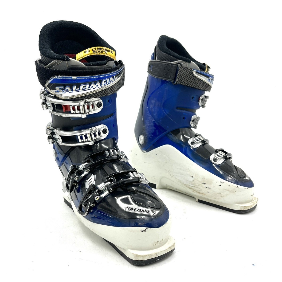Salomon Impact 8 Energyzer 90 Blue White Ski Boots Men's Salomon Impact 8 Energyzer 90 Blue White Ski Boots Men's