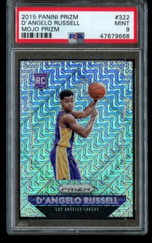 2015-16 Panini Prizm D'Angelo Russell /25 Mojo Rookie PSA 9 Mint #322 RC Dangelo - Picture 1 of 2