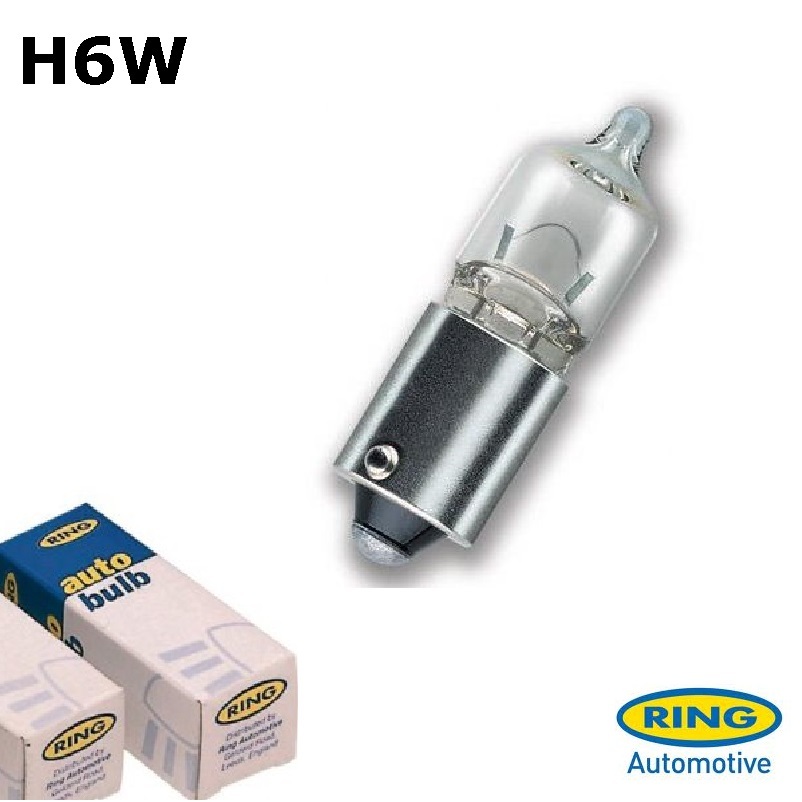 1 x Replacement Halogen RING H6W Sidelight Bulb Parking Bulb