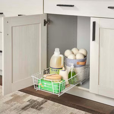 ClosetMaid 5.25 in. x 11 in. x 20 in. White Wire Cabinet Organizer 3051